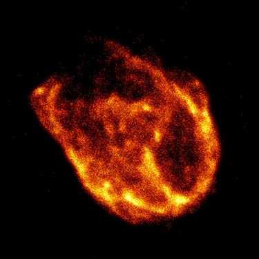 Die Überreste einer Supernovaexplosion (N132D) in der Großen Magellanschen Wolke