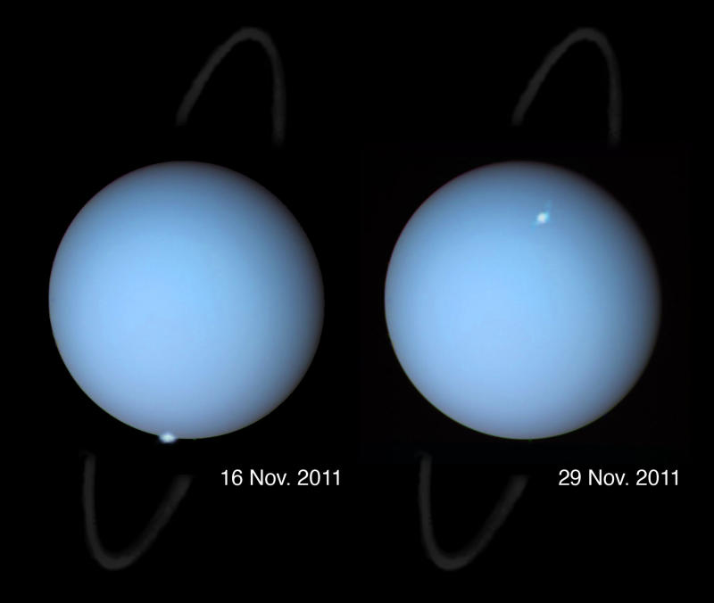 Polarlichter über Uranus