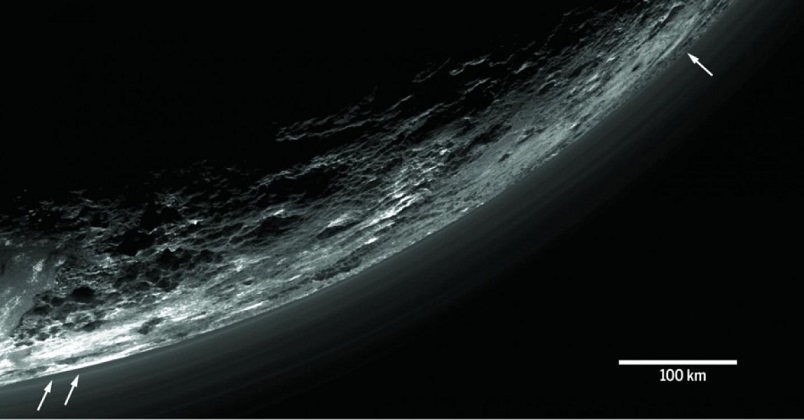 Plutos Atmosphäre.
