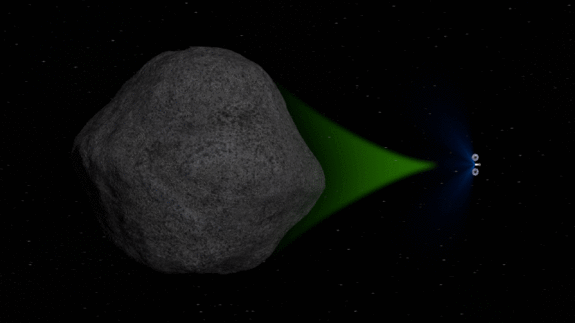 Die vorgeschlagene Asteroid Redirect Mission würde einen „Gravitations-Traktor“ benützen, bevor sie den Ziel-Asteroiden verlässt Das Gewicht der Sonde mit der Schwerkraft des erfassten Felsbrockens kombiniert könnte ausreichen, die Umlaufbahn des Asteroiden zu verlassen.