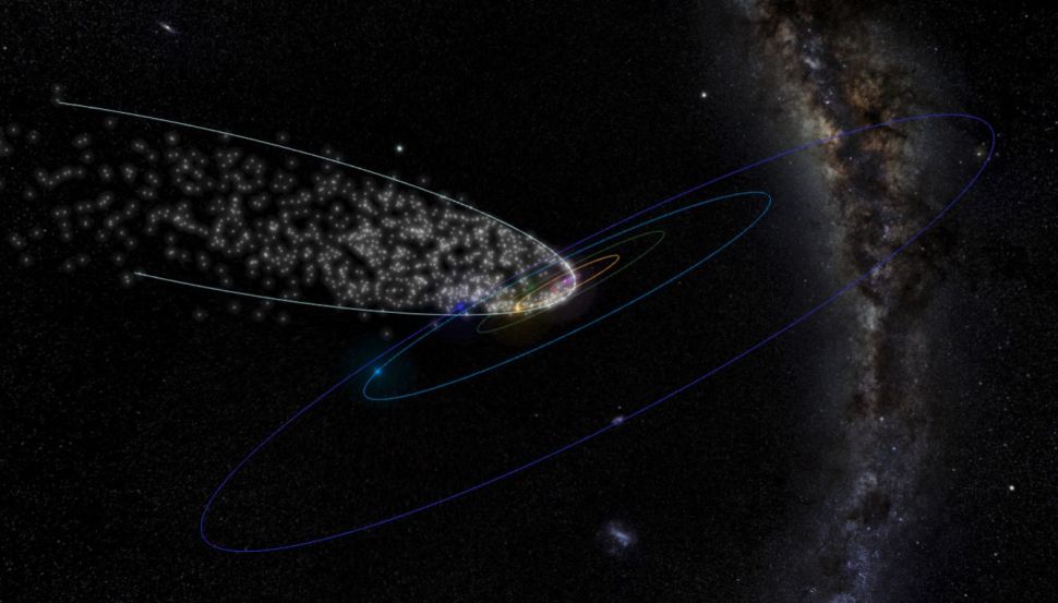 Der Meteorstrom des Kometen Thatcher. Credit: P. Jenniskens/SETI-Institute.