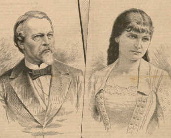 Der Schriftsteller Gustav Freytag und seine Frau Anna Strakosch-Freytag, geborene Götzel. Anna war eine Cousine von Moriz von Kuffner.