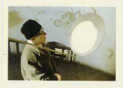 Walter Jaschek während einer Sonnenfinsternis