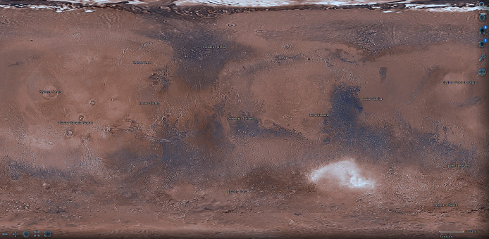 Marskarte (NASA/ESA via G)