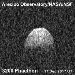 Der Asteroid 3200 Phaethon. Animation: Arecibo Observatory/NASA/NSF
