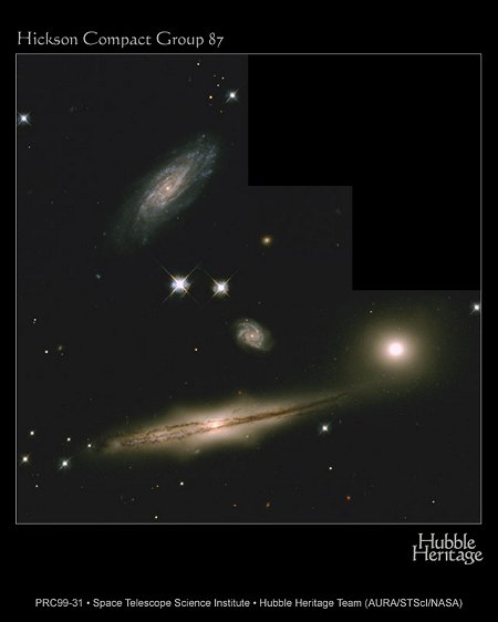 HST-Bild der Galaxiengruppe HCG 87