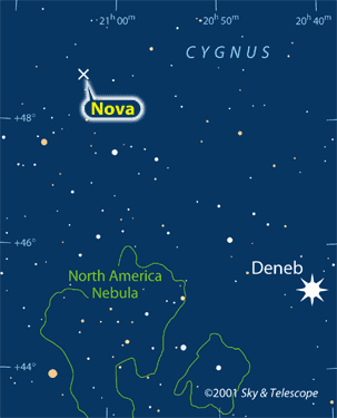 Position der Nova