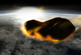 AKünstlerische Darstellung eines Asteroiden