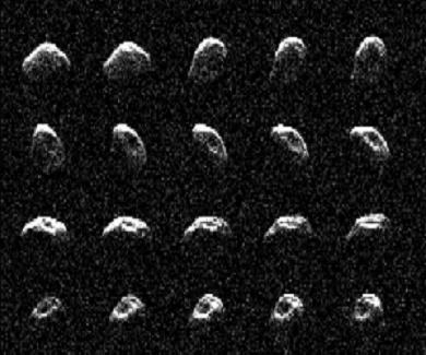 Ein Radarbild des Asteroiden 2010 JL33
