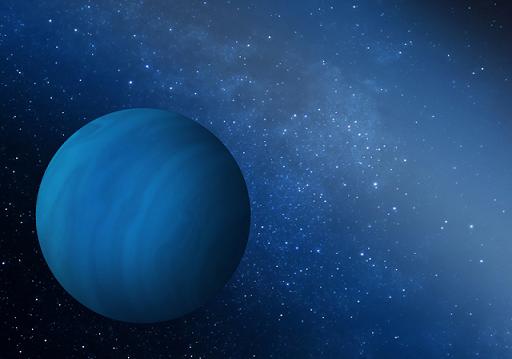 Künstlerische Darstellung eines Planeten, der aus dem frühen Sonnensystem hinaus geschleudert worden ist.