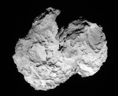 Komet 67P/Churyumov-Gerasimenko am 7. August aus einer Distanz von 83 km.