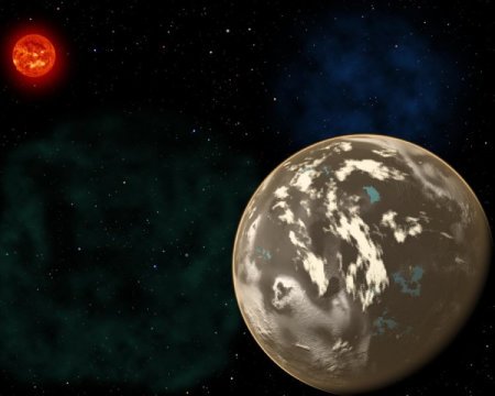In dieser künstlerischen Konzeption umkreist ein Kohlenstoff-Planet einen sonnenähnlichen Stern im frühen Universum.