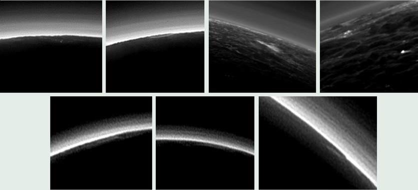 Wolken auf Pluto.