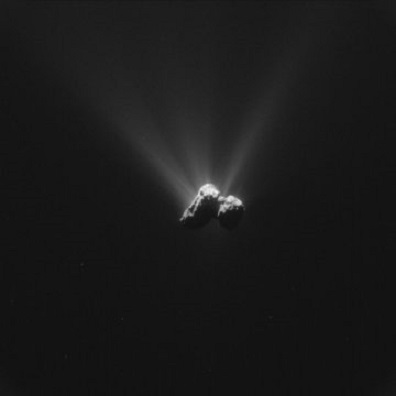 Komet 67P/Churyumov-Gerasimenko im August 2015.