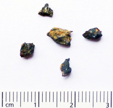 Fragmente des Hypatia-Steins. Bild: Dr Mario di Martino, INAF Osservatorio Astrofysico di Torino