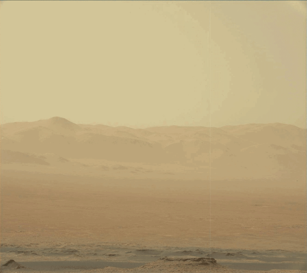 Staubsturm auf dem Mars. Bild: NASA