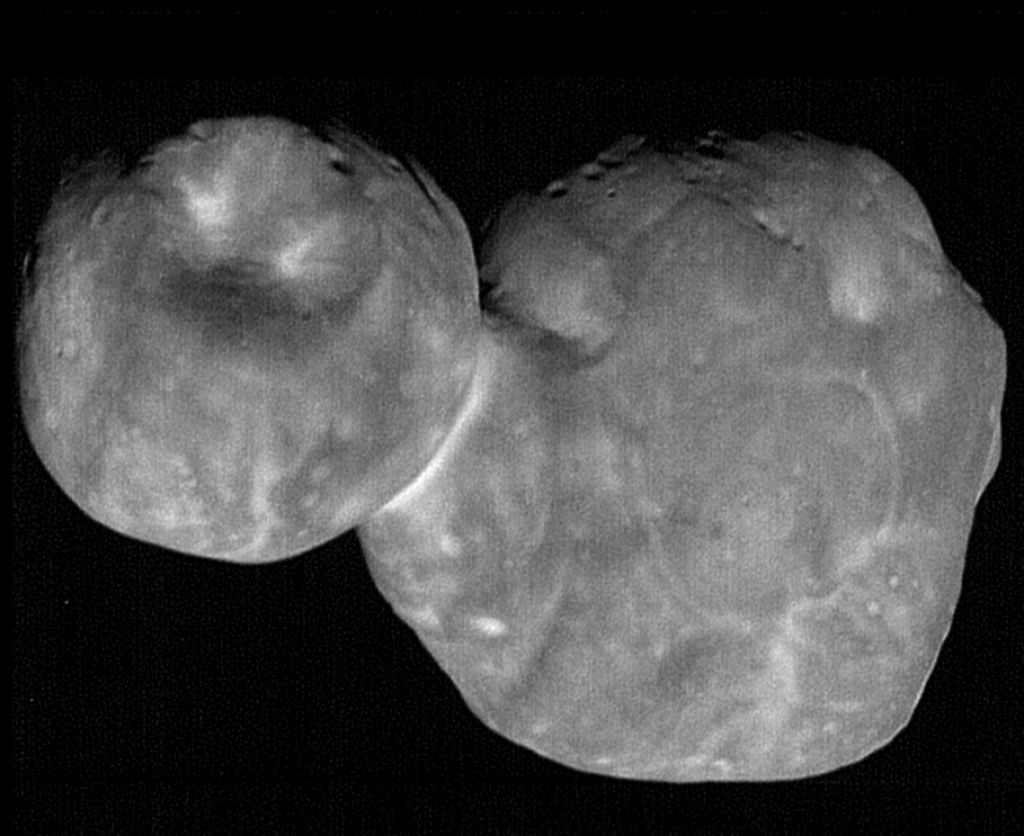 Das Kuipergürtel-Objekt Arrokoth. Credit: NASA/Johns Hopkins University Applied Physics Laboratory/Southwest Research Institute/National Optical Astronomy Observatory