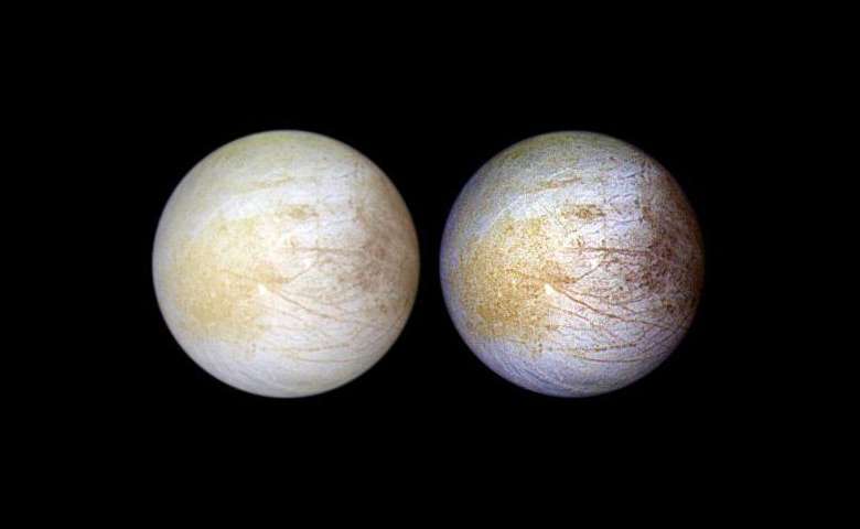 Jupitermond Europa. Bild: NASA/JPL/University of Arizona