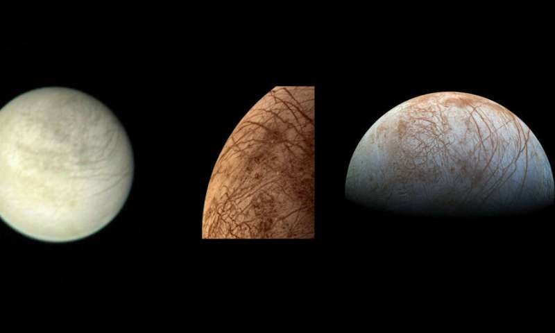 Jupitermond Europa. Credit: NASA/JPL