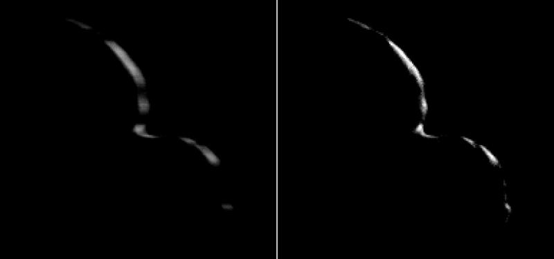 Ultima Thule sichelförmig. Bild: NASA/Johns Hopkins Applied Physics Laboratory/Southwest Research Institute/National Optical Astronomy Observatory