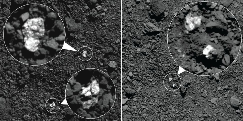 OSIRIS-REx-Aufnahmen von der Oberfläche des Asteroiden Bennu. Credit: NASA/Goddard/University of Arizona
