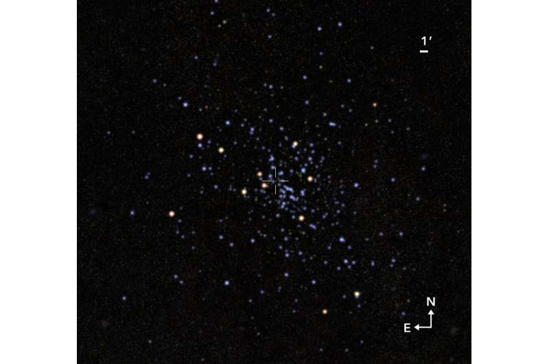 Ein auf Basis der Messungen bereinigtes Bild vom Sternhaufen Valparaiso 1. Credit: Gabriel Pérez Díaz, SMM (IAC)