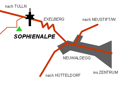 Anfahrtsplan Sophienalpe