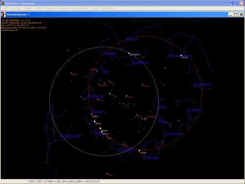Die Abbildung zeigt die Bahn von (136199) Eris
